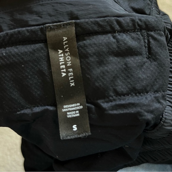 Athleta Allyson Felix Legend Track Pant Joggers Black Small Style# 598492 $119, - Picture 13 of 16